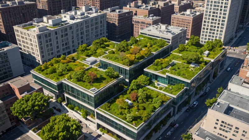 urban heat islands, engineering solutions, green infrastructure, cool roofs, urban design, sustainability, urban planning, climate change